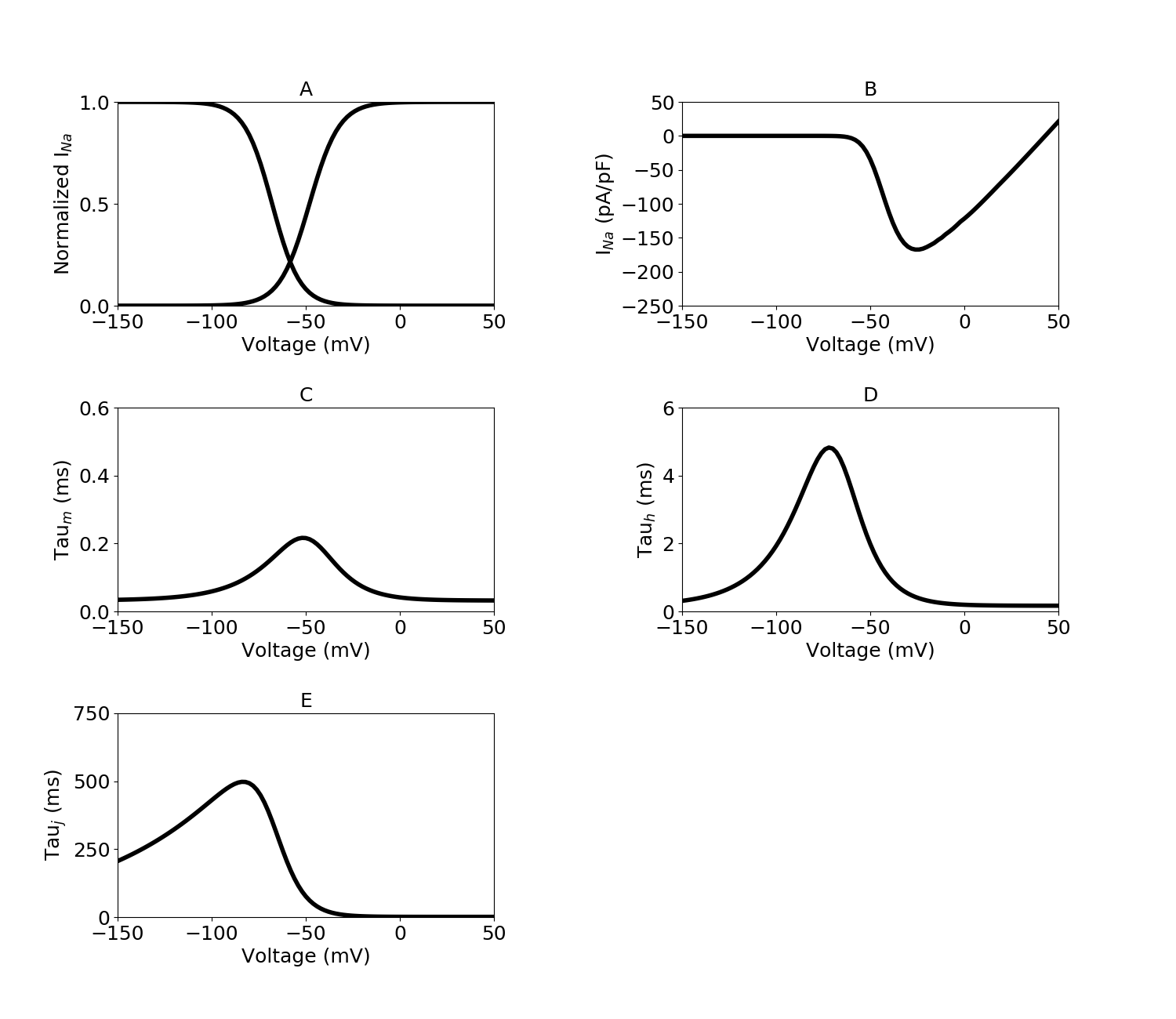 Sodium current model